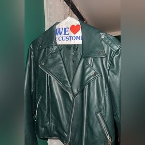 Dark Teal Pleather Jacket